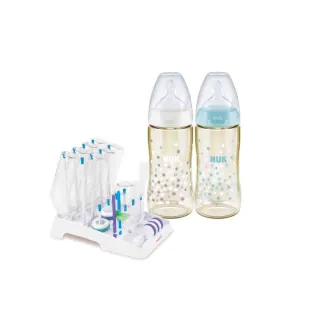 NUK 寬口徑PPSU奶瓶300ml附一般型中圓洞矽膠奶嘴(6-18個月)【衛立兒生活館】 歷史價格詳細信息