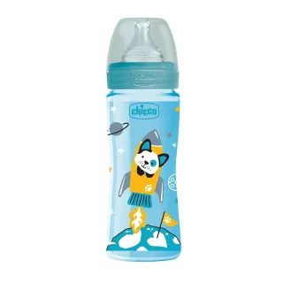chicco-舒適哺乳-防脹氣PP奶瓶330ml(三孔)-帥氣男孩 歷史價格詳細信息