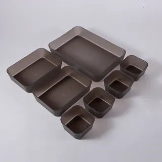 【生活工場】簡約主張附蓋收納盒(大)-霧黑 歷史價格詳細信息