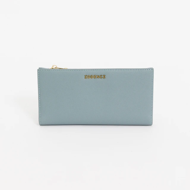 【ZODENCE 佐登司】LIZ進口牛皮對開輕薄中夾(藕藍) 歷史價格詳細信息