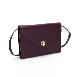 RABEANCO 紫紅色真皮斜肩/手提包內有小包,底寬度43*10cm,高度31cm,使用磨損痕跡如圖降價大出清 歷史價格詳細信息