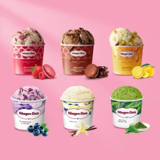 【Haagen-Dazs 哈根達斯】極致歡慶品脫4入組 加碼贈限量保冷袋(薄巧1紅絲絨1夏果1草莓1) 歷史價格詳細信息