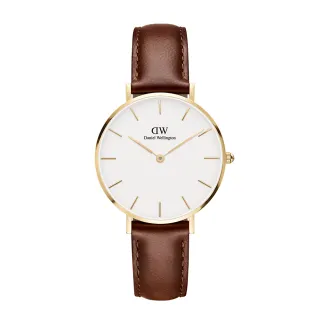 【Daniel Wellington】Petite St Mawes 28mm棕色真皮皮革錶(DW00100231) 歷史價格詳細信息