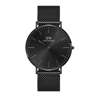 【Daniel Wellington】DW 男錶 Classic Onyx 40mm 寂靜黑米蘭金屬錶-黑錶盤 歷史價格詳細信息