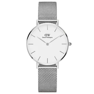 DW Daniel Wellington / DW00100162 /Classic Petite Sterling米蘭編織不鏽鋼手錶 黑色 32mm 歷史價格詳細信息