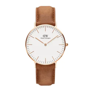 DW Daniel Wellington / DW00100127 / Classic Black Sheffield 真皮手錶 黑x玫瑰金框 40mm 歷史價格詳細信息