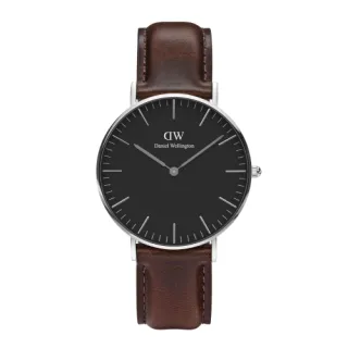 【Daniel Wellington】DW 手錶  Classic St Mawes 40mm棕色真皮皮革錶(DW00100124) 歷史價格詳細信息