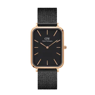 【Daniel Wellington】DW 手錶  Quadro  Ashfield  29x36.5mm 經典黑麥穗式金屬編織大方錶(DW00100467) 價格比較,價格查詢,歷史價格詳細信息