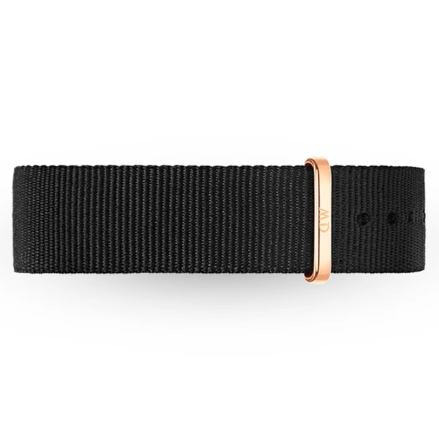 【Daniel Wellington】Classic Cornwal 18mm 寂靜黑織紋錶帶 玫瑰金 DW錶帶 歷史價格詳細信息