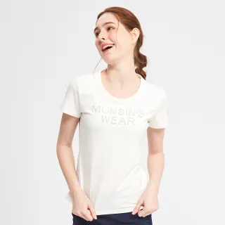 【Munsingwear】企鵝牌 女款白色時尚造型企鵝絲絨刺繡圓領T-SHIRT   MLSL2801 歷史價格詳細信息