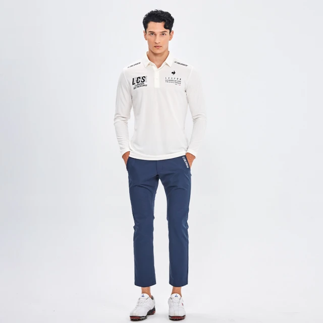 【LE COQ SPORTIF 公雞】高爾夫系列 男款黑色手繪感字母輕量運動短袖POLO衫 QGS2T211 歷史價格詳細信息