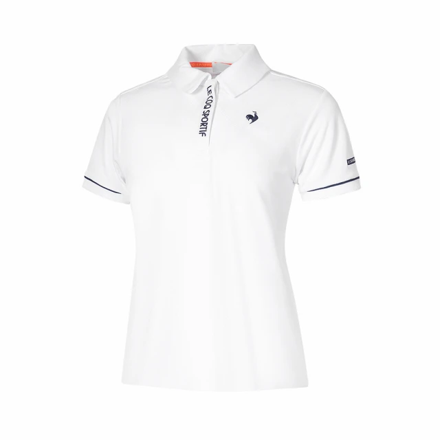 【LE COQ SPORTIF 公雞】高爾夫系列 女款藏青色吸濕快乾彈性POLO長袖棉衫 QLU2T106 歷史價格詳細信息