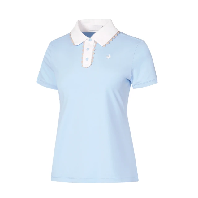 【LE COQ SPORTIF 公雞】高爾夫系列 女款藏青色吸濕快乾彈性POLO長袖棉衫 QLU2T106 歷史價格詳細信息