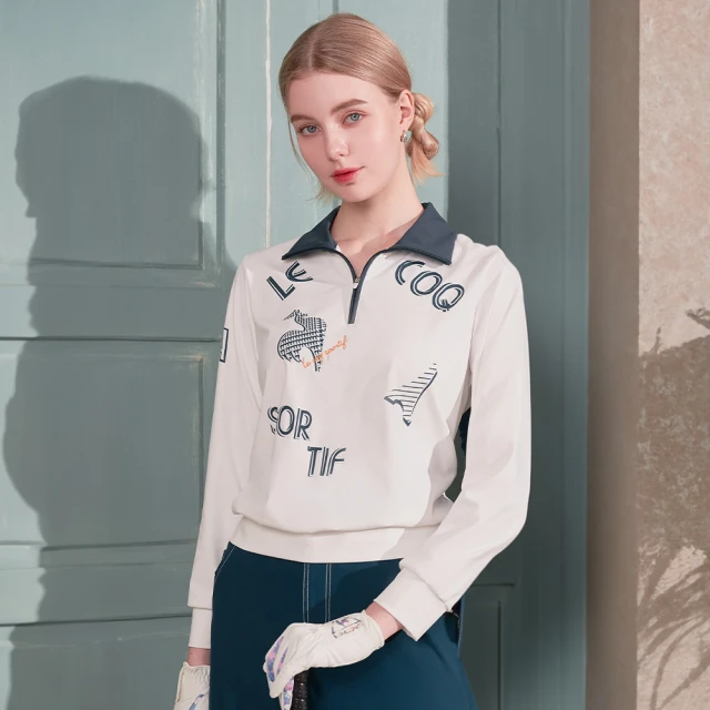 【LE COQ SPORTIF 公雞】高爾夫系列 白色防水高透氣可調節高爾夫球帽 QGT0J108 歷史價格詳細信息