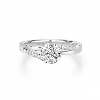 戒指 手捧花PT950鉑金戒指女一克拉莫桑石鉆戒18k白金求婚戒素圈送女友~【爆款】 歷史價格詳細信息