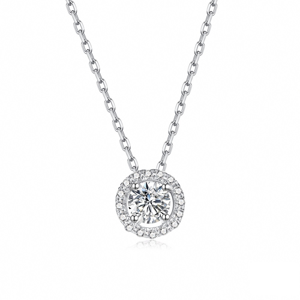 SOPHIA 蘇菲亞珠寶 - 愛伊蕾拉 0.10克拉 18K白金 鑽石項鍊 歷史價格詳細信息