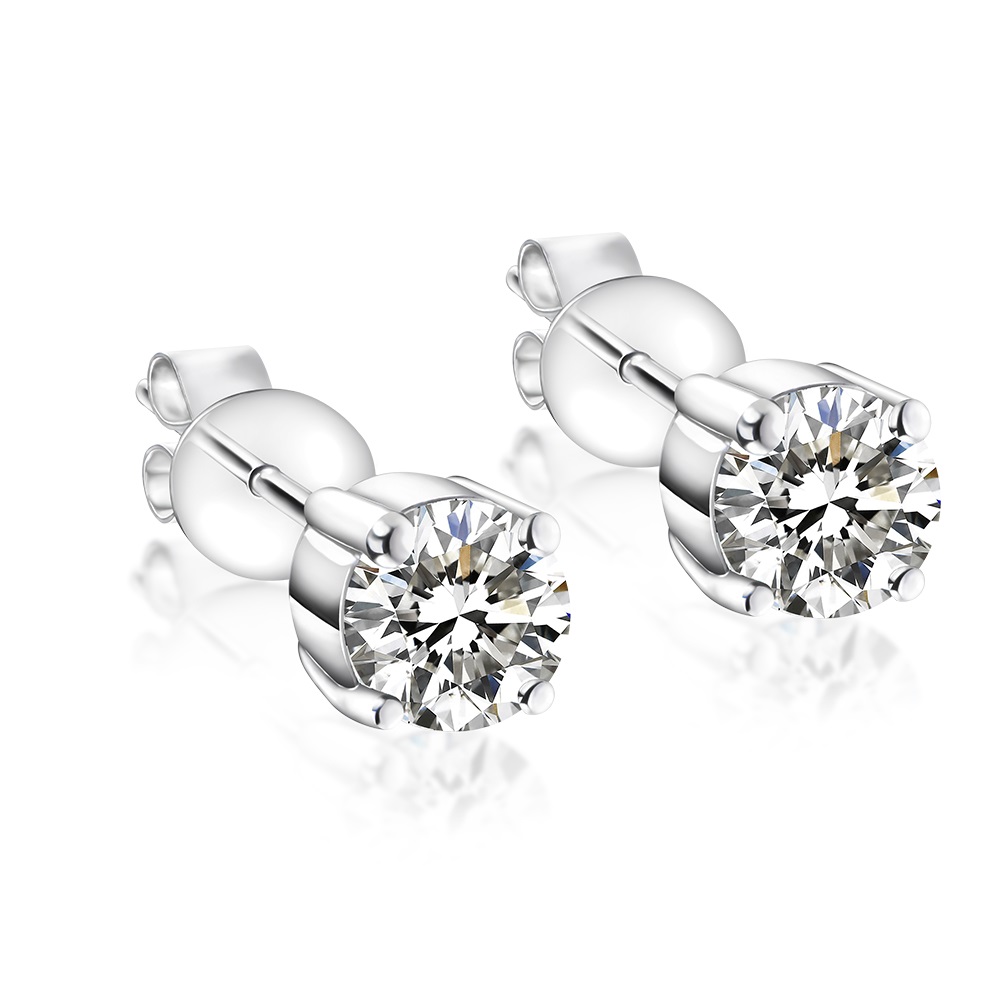 SOPHIA 蘇菲亞珠寶 - 四爪 50分 F/VVS1 18K金 鑽石耳環 歷史價格詳細信息