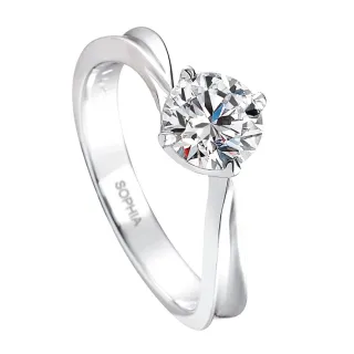 18K金四爪鑲嵌莫桑石鉆婚戒白金牛頭戒指ins風格小眾設計求婚--鴻運飾品 歷史價格詳細信息