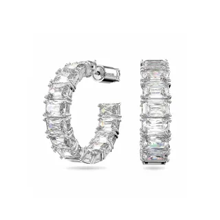 【SWAROVSKI 官方直營】MILLENIA 白金色三角形大圈穿孔耳環(Collection I) 歷史價格詳細信息
