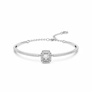 【SWAROVSKI 官方直營】Millenia 手鏈正方形切割 水晶 藍色 鍍白金色(水晶手鍊 彩寶 閃亮 手串 曜石) 歷史價格詳細信息