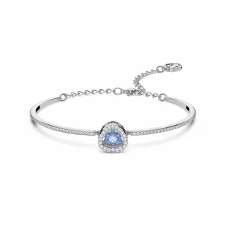 【SWAROVSKI 官方直營】Millenia 手鏈正方形切割 水晶 藍色 鍍白金色(水晶手鍊 彩寶 閃亮 手串 曜石) 歷史價格詳細信息