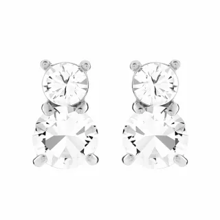 【SWAROVSKI 官方直營】Solitaire 耳釘 粉紅色  鍍玫瑰金色調 歷史價格詳細信息