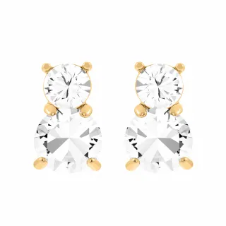 【SWAROVSKI 官方直營】Solitaire 耳釘 粉紅色  鍍玫瑰金色調 歷史價格詳細信息