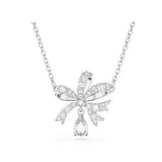 【SWAROVSKI 官方直營】Volta Y 字形鏈墜蝴蝶結  粉紅色  鍍玫瑰金色調 歷史價格詳細信息