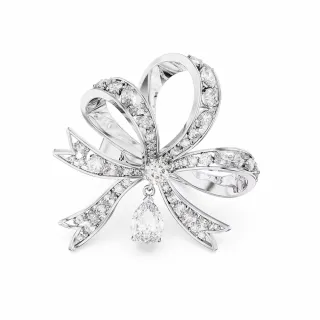【SWAROVSKI 官方直營】Volta Y 字形鏈墜蝴蝶結  粉紅色  鍍玫瑰金色調 歷史價格詳細信息
