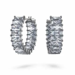 【SWAROVSKI 施華洛世奇】Matrix 鏈墜 水晶珍珠 圓形切割 白色 鍍白金色(情人節禮物) 歷史價格詳細信息