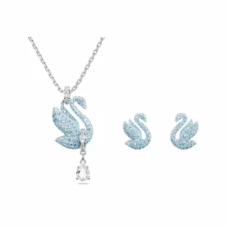 【SWAROVSKI 官方直營】Swarovski Sparkling Dance Triology 項鏈密鑲  白色  鍍白金色 歷史價格詳細信息