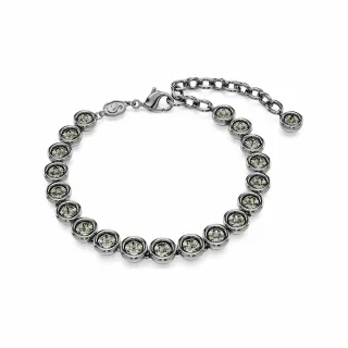 【SWAROVSKI 官方直營】Imber Tennis 手鏈圓形切割 白色 鍍白金色 歷史價格詳細信息