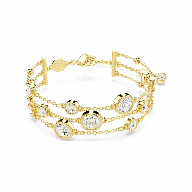 【SWAROVSKI 官方直營】Imber Tennis 手鏈圓形切割 白色 鍍白金色 歷史價格詳細信息