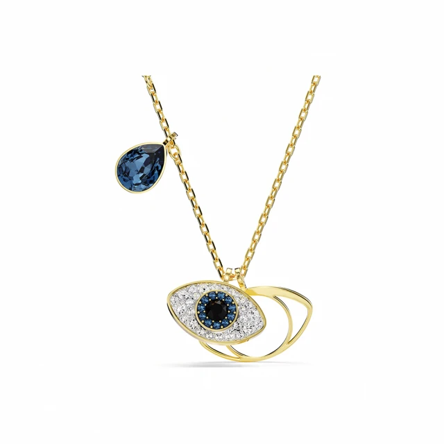 【SWAROVSKI 施華洛世奇】Symbolica 水滴形耳環 Evil eye 藍色 鍍金色色調(情人節禮物) 歷史價格詳細信息
