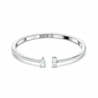 【SWAROVSKI 官方直營】Attract Soul 白金色幾何穿孔耳環(Attract) 歷史價格詳細信息