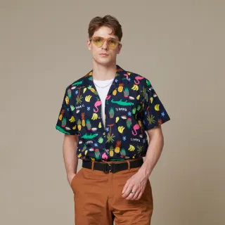 【JOHN HENRY】森林派對古巴領襯衫-白色 歷史價格詳細信息