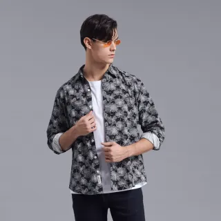 JOHN HENRY 花朵滿版印花長袖襯衫-二色 歷史價格詳細信息