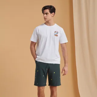 【JOHN HENRY】夏日元素不規則圖形花襯衫-藍 歷史價格詳細信息