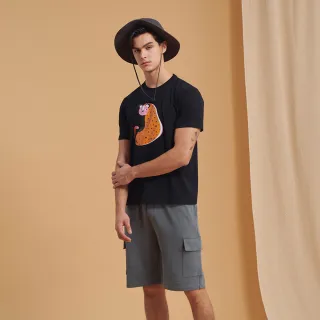 【JOHN HENRY】抽繩休閒棉質短褲-橄欖綠 歷史價格詳細信息