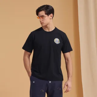 JOHN HENRY 漫遊太空LOGO短袖T恤-黑色 歷史價格詳細信息