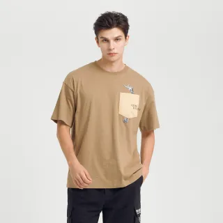 【JOHN HENRY】口袋標語尼龍襯衫-卡其 歷史價格詳細信息