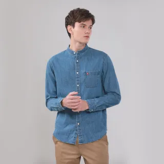 【JOHN HENRY】領雙色條紋草寫刺繡POLO衫-灰色 歷史價格詳細信息