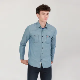 JOHN HENRY 明線雙口袋長袖牛津襯衫-兩色 歷史價格詳細信息