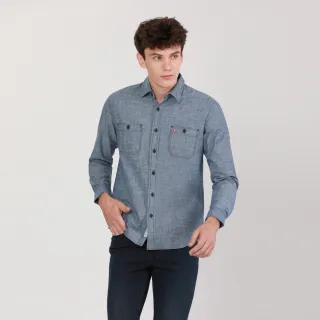 JOHN HENRY 明線雙口袋長袖牛津襯衫-兩色 歷史價格詳細信息