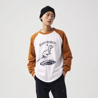 長袖上衣 恐龍卡通 假兩件薄長袖 長袖T恤 棉質 男童 童裝 SK3951 好娃娃 歷史價格詳細信息