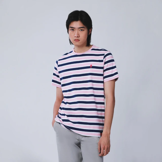 【JOHN HENRY】純棉經典橄欖球運動風短袖T恤-藍 歷史價格詳細信息