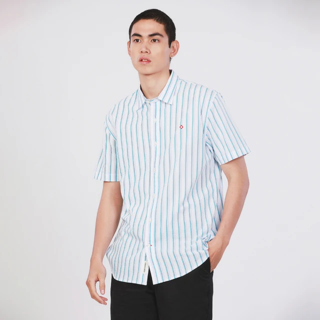 【JOHN HENRY】純棉經典橄欖球運動風短袖T恤-藍 歷史價格詳細信息