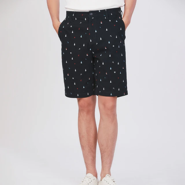 【JOHN HENRY】純棉海洋印花襯衫-白色 歷史價格詳細信息