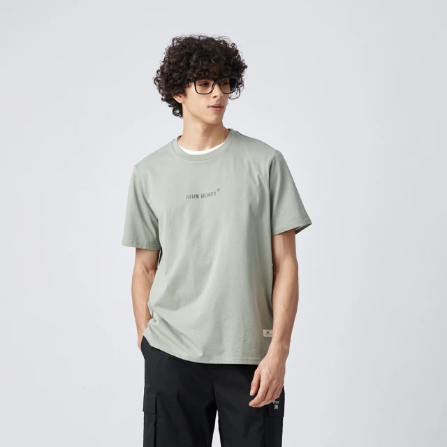 JOHN HENRY LOGO設計印圖短袖T恤-二色 歷史價格詳細信息