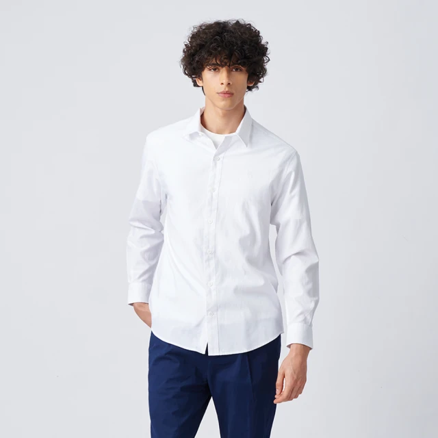 【JOHN HENRY】Essential 質感長袖襯衫-藍色 歷史價格詳細信息